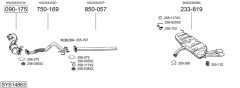 BOSAL SYS14863 — Sistem de evacuare complet