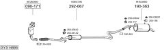 BOSAL SYS14886 — Sistem de evacuare complet