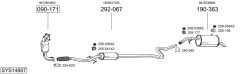 BOSAL SYS14887 — Sistem de evacuare complet