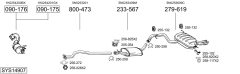 BOSAL SYS14907 — Выхлопная система в сборе