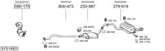 BOSAL SYS14923 — Выхлопная система в сборе