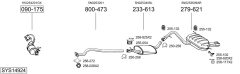 BOSAL SYS14924 — Выхлопная система в сборе
