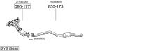 BOSAL SYS15098 — Sistem de evacuare complet