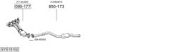 BOSAL SYS15102 — Sistem de evacuare complet
