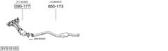BOSAL SYS15103 — Sistem de evacuare complet