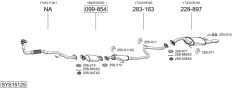 BOSAL SYS15125 — Sistem de evacuare complet