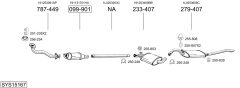 BOSAL SYS15167 — Выхлопная система в сборе