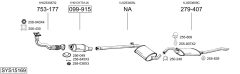 BOSAL SYS15169 — Выхлопная система в сборе