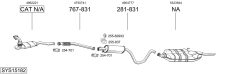BOSAL SYS15182 — Выхлопная система в сборе