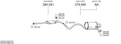 BOSAL SYS15212 — Выхлопная система в сборе