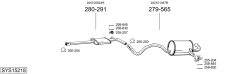 BOSAL SYS15218 — Выхлопная система в сборе