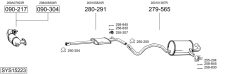 BOSAL SYS15223 — Выхлопная система в сборе