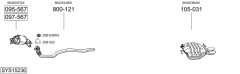 BOSAL SYS15236 — Sistem de evacuare complet