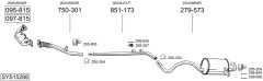 BOSAL SYS15288 — Выхлопная система в сборе