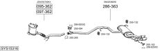 BOSAL SYS15316 — Выхлопная система в сборе