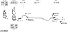 BOSAL SYS15339 — Sistem de evacuare complet