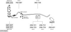BOSAL SYS15341 — Sistem de evacuare complet