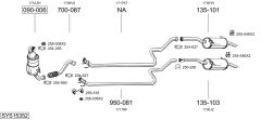 BOSAL SYS15352 — Выхлопная система в сборе