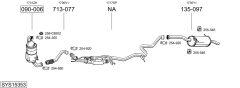 BOSAL SYS15353 — Выхлопная система в сборе