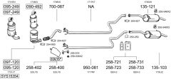 BOSAL SYS15354 — Выхлопная система в сборе