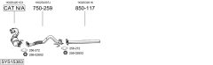 BOSAL SYS15383 — Sistem de evacuare complet