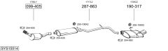 BOSAL SYS15514 — Sistem de evacuare complet