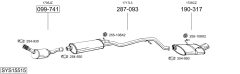 BOSAL SYS15515 — Sistem de evacuare complet