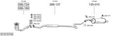BOSAL SYS15745 — Выхлопная система в сборе