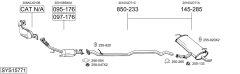 BOSAL SYS15771 — Sistem de evacuare complet