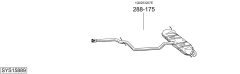 BOSAL SYS15889 — Выхлопная система в сборе