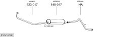 BOSAL SYS16100 — Sistem de evacuare complet