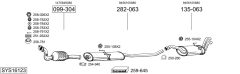 BOSAL SYS16123 — Выхлопная система в сборе