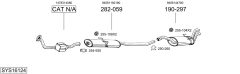 BOSAL SYS16124 — Выхлопная система в сборе