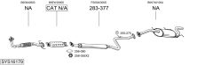 BOSAL SYS16179 — Выхлопная система в сборе