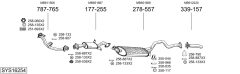 BOSAL SYS16254 — Sistem de evacuare complet