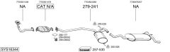 BOSAL SYS16344 — Sistem de evacuare complet