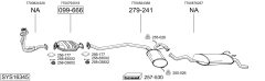 BOSAL SYS16345 — Sistem de evacuare complet