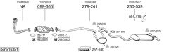 BOSAL SYS16351 — Sistem de evacuare complet