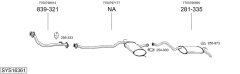 BOSAL SYS16361 — Sistem de evacuare complet