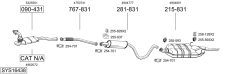 BOSAL SYS16438 — Выхлопная система в сборе