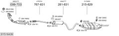 BOSAL SYS16439 — Выхлопная система в сборе