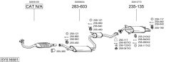 BOSAL SYS16581 — Sistem de evacuare complet