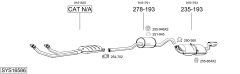 BOSAL SYS16586 — Sistem de evacuare complet