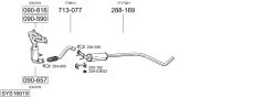 BOSAL SYS16619 — Sistem de evacuare complet
