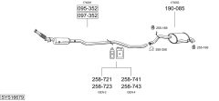BOSAL SYS16679 — Sistem de evacuare complet