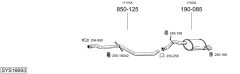 BOSAL SYS16693 — Sistem de evacuare complet