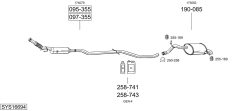 BOSAL SYS16694 — Sistem de evacuare complet