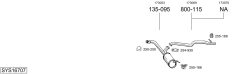 BOSAL SYS16707 — Выхлопная система в сборе