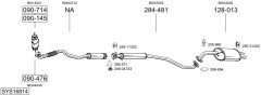 BOSAL SYS16814 — Sistem de evacuare complet