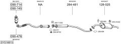 BOSAL SYS16815 — Sistem de evacuare complet
